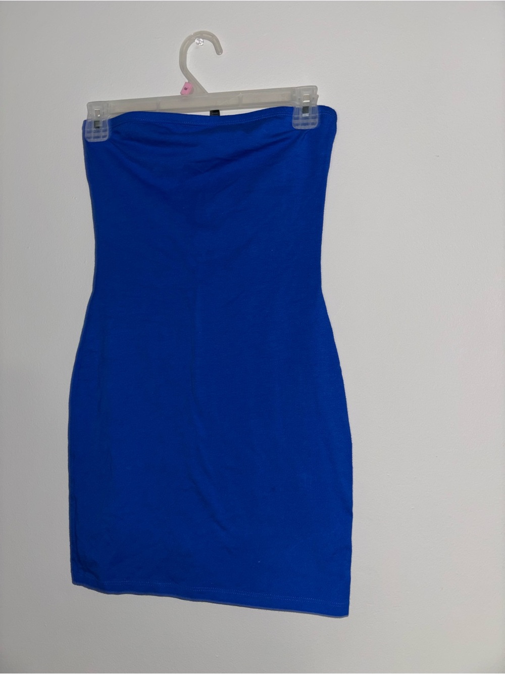 Strapless Bodycon Dress in Royal Blue